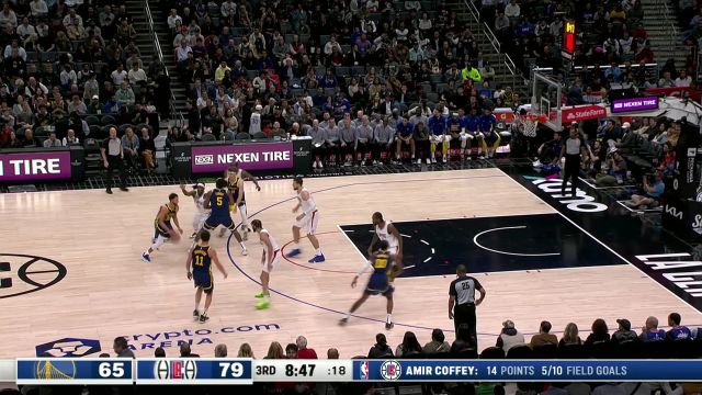 库里vs快船集锦 全场拿下17+4+4手感不佳遗憾败北