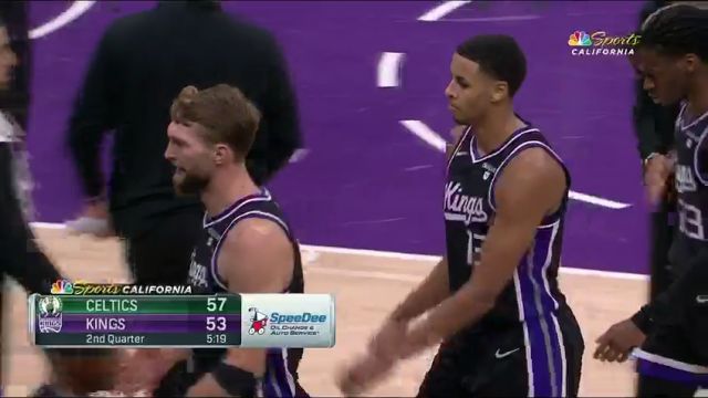 NBA常规赛：凯尔特人vs国王第2节中文解说回放