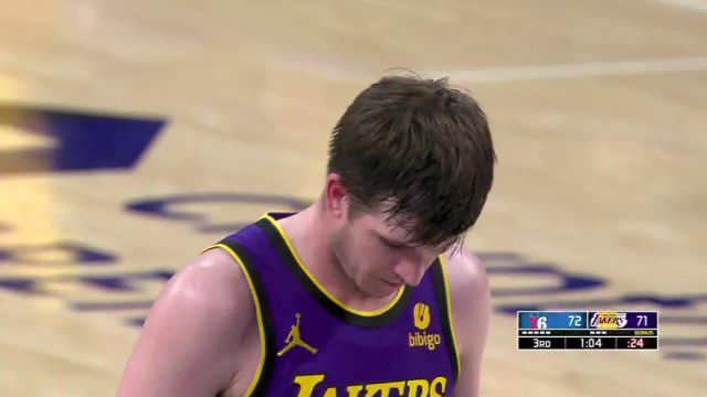 NBA常规赛：76人vs湖人第3节中文解说回放