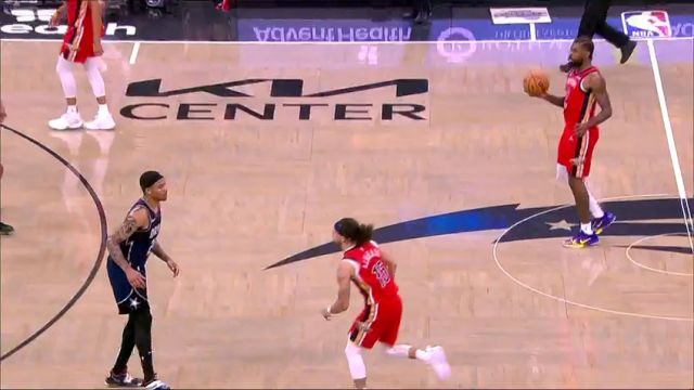 NBA常规赛：鹈鹕vs魔术第4节英文原声回放