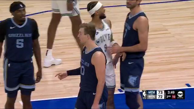 NBA常规赛：灰熊vs森林狼第3节英文原声回放