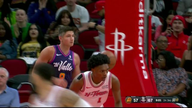 杜兰特强打突破打板命中 范弗利特连线汤普森空接暴扣