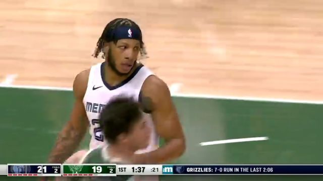 NBA常规赛：灰熊vs雄鹿第1金节英文原声回放