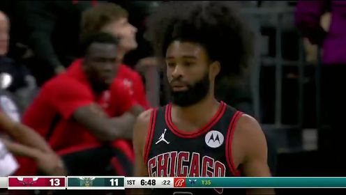 《NBA全场集锦》NBA常规赛：公牛vs黄蜂第1节中文解说回放