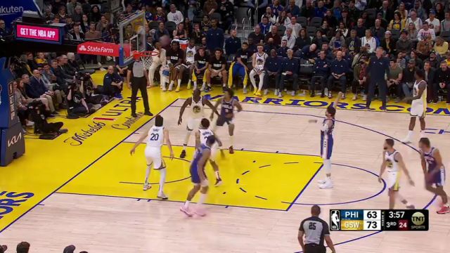 76人vs勇士英文原声全场回放