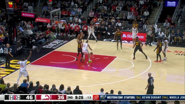 火箭炮对轰真刺激！快船老鹰第二节开启三分大战 狂飙六记三分轰炸篮筐