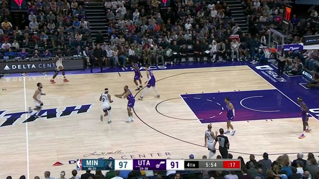 爱德华兹vs爵士集锦 32+7+7惊天隔扣震撼全场