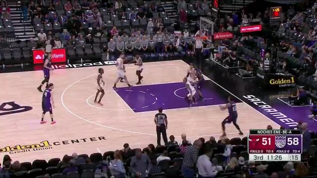 公牛vs国王英文原声全场回放