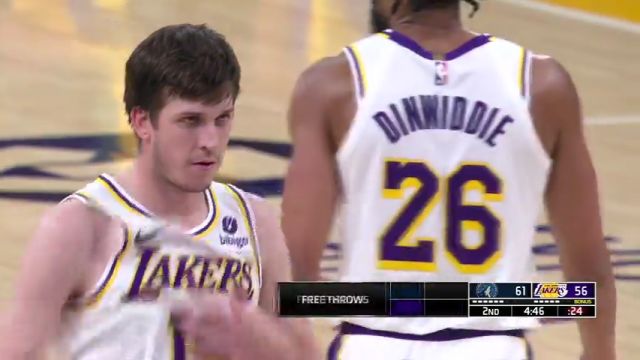 NBA常规赛：森林狼vs湖人第2节英文原声回放