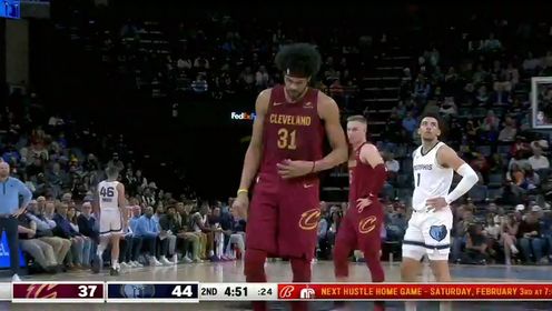《NBA全场集锦》NBA常规赛：骑士vs灰熊第2节英文原声回放