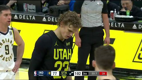 《NBA全场集锦》【回放】步行者vs爵士第3节英文原声回放