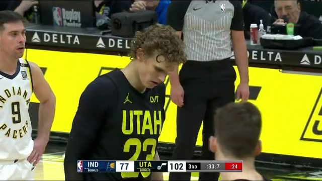 步行者vs爵士第3节英文原声回放