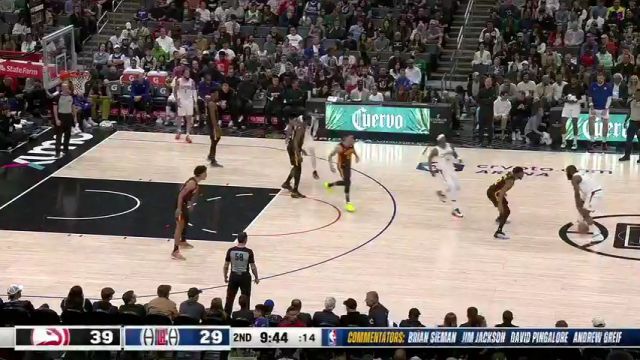 老鹰vs快船第2节中文解说回放