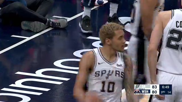 马刺vs奇才第3节中文解说回放