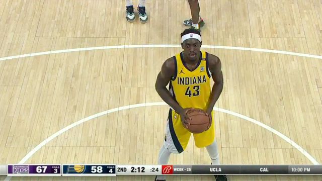 NBA常规赛：国王vs步行者第2节中文解说回放