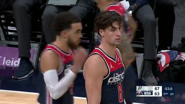 马刺vs奇才第2节英文原声回放