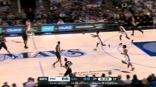 费城vs独行侠五佳球 东契奇连线莱夫利空接暴扣