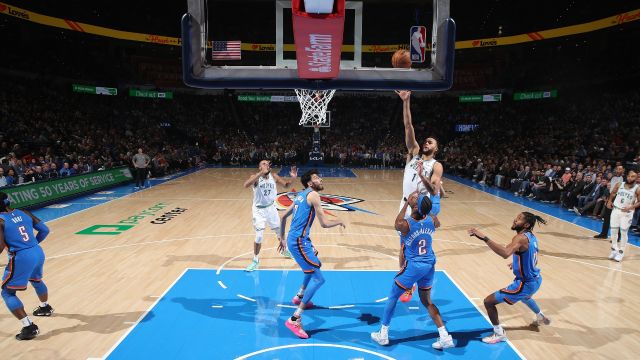 森林狼107-101雷霆 麦克丹尼尔斯关键补篮杀死比赛赢得胜利