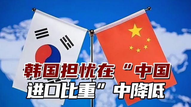 韩国担忧在“中国进口比重”中降低,难以寻找代替中国的市场