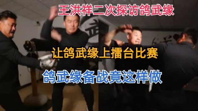 王洪祥第二次探访鸽武缘,让鸽武缘上擂台比赛,鸽武缘备战竟这样做