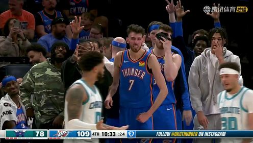 《俄克拉荷马雷霆》NBA常规赛：黄蜂vs雷霆中文解说全场回放