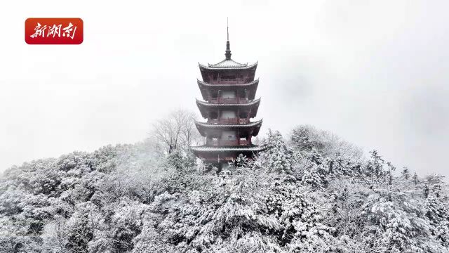 视频 | 攸县酒仙湖呈现唯美雪景,宛若仙境