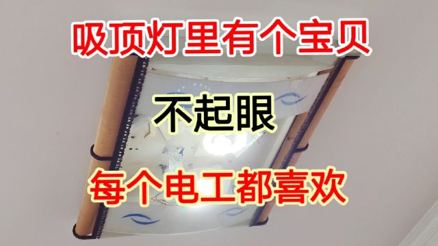 吸顶灯坏了别扔,这个不值钱的小东西是个宝贝,每个电工都喜欢用