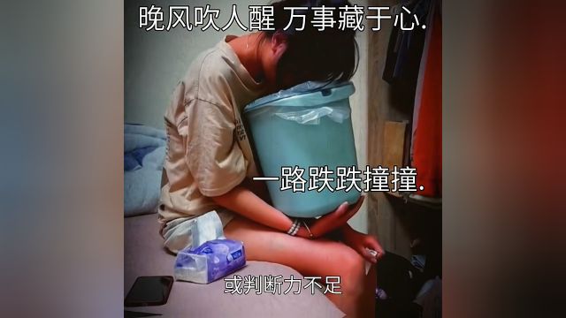 “晚风吹人醒,万事藏于心”