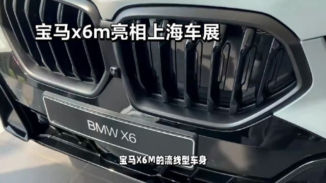 宝马x6m外观流线型设计,是一件艺术品