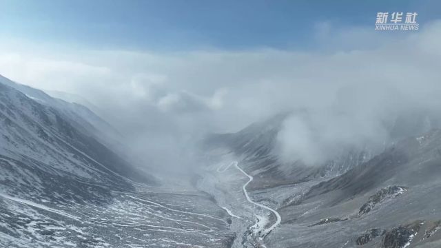 青海门源:冬日岗什卡雪峰壮美如画