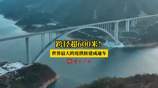 天峨龙滩特大桥建成通车!跨径超600米,是世界最大跨度拱桥.