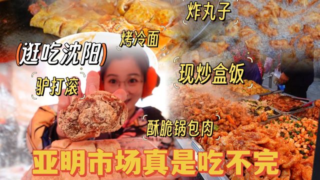 【逛吃沈阳】遍地都是吃的,下午开到晚上的亚明市场!太好吃了!