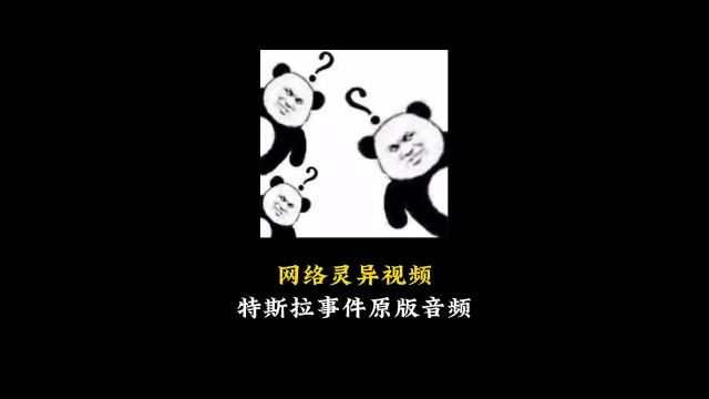 网络灵异视频特斯拉事件原版音频