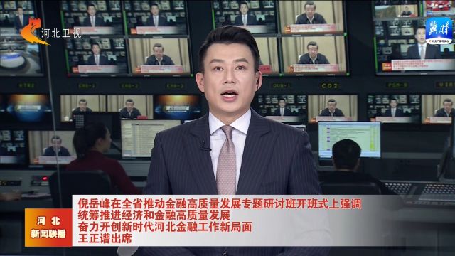 河北省推动金融高质量发展专题研讨班开班