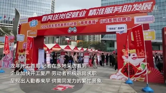 招聘求职人行早 “用工忙”折射经济开局稳