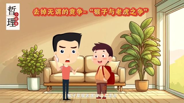 哲理小故事:去掉无谓的竞争“猴子与老虎之争”