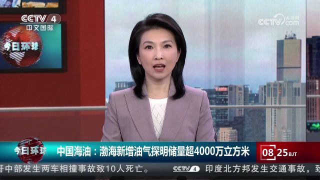 中国海油:渤海新增油气探明储量超4000万立方米