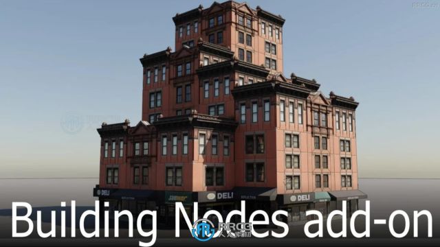 Building Nodes程序化生成建筑Blender插件 RRCG