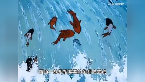 经典老动画《小鲤鱼跳龙门》，传说跃过龙门之后就能看见天堂1
