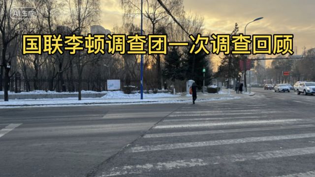 国联李顿调查团一次调查回顾