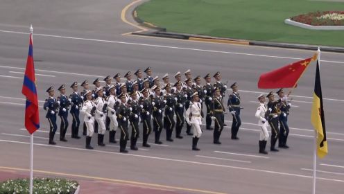 中国人民解放军仪仗司礼大队参加“巴基斯坦日”阅兵式