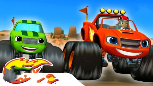 儿童动画：怪物汽车越野赛震撼来袭，狂野驾驶与惊险翻越并存！