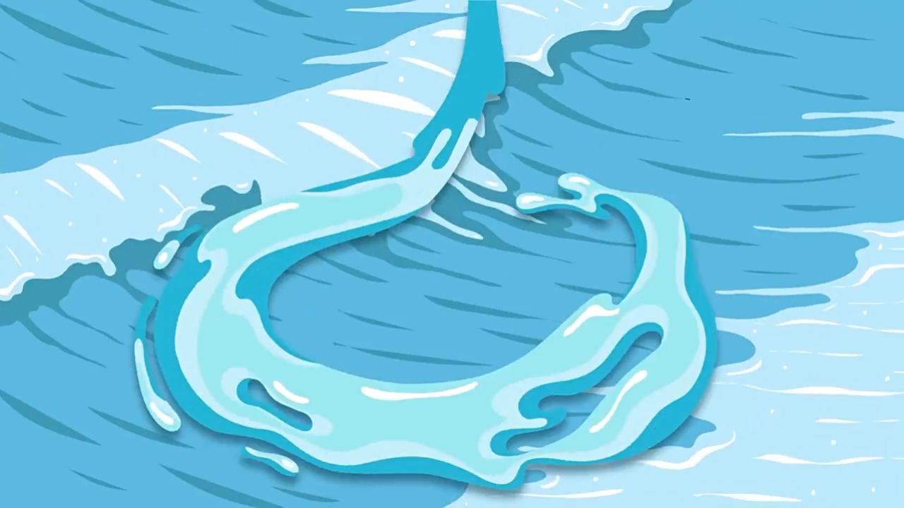 4k视频素材-109组卡通动漫流体液体飞溅波浪形状mg动画素材 含透明