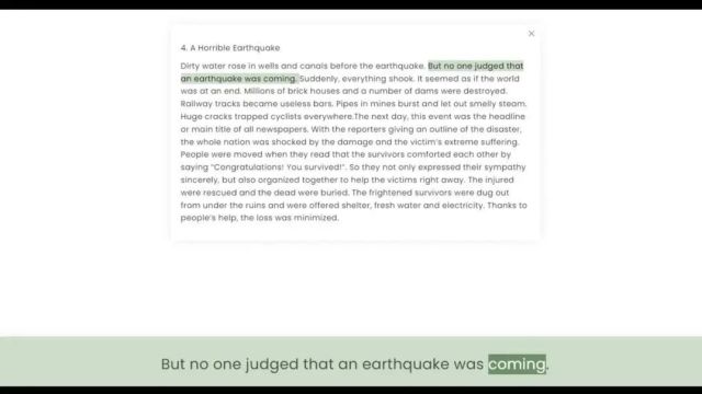 「阅读记3500英语单词」第4篇 A Horrible Earthquake