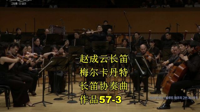 赵成云长笛 梅尔卡丹特长笛协奏曲,作品573