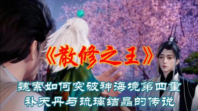 《散修之王》魏索如何突破神海境第四重?补天丹与琉璃结晶的传说!