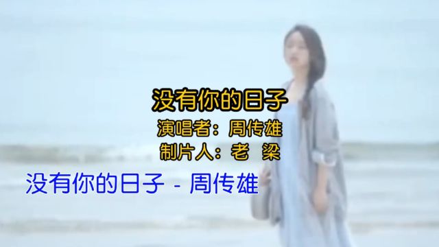 伤感情歌《没有你的日子》旋律优美句句深情入心,感人催泪真好听