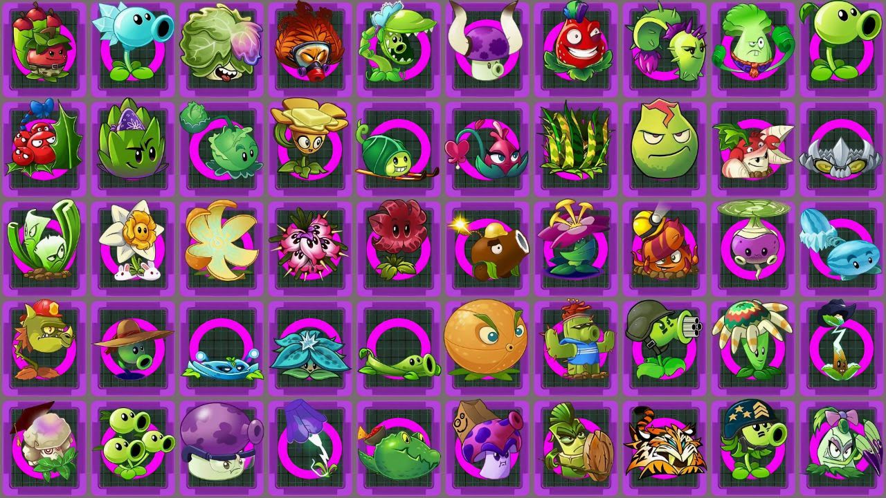 植物大战僵尸2:所有植物 vs 40只冰冻埃及旗帜僵尸