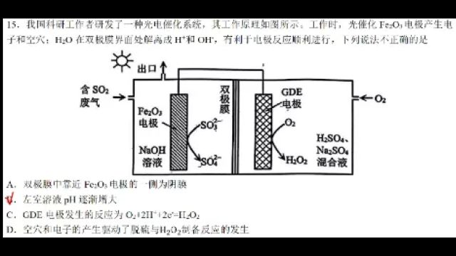 2024年深圳二模化学卷评析第15、16题