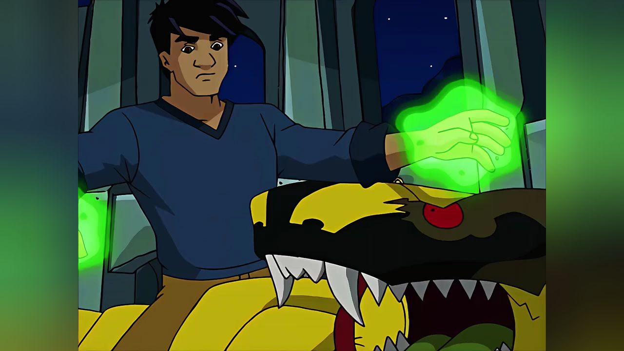 成龙历险记 #童年动画片 #童年回忆 成龙历险记中的斯格鲁夫戴上了